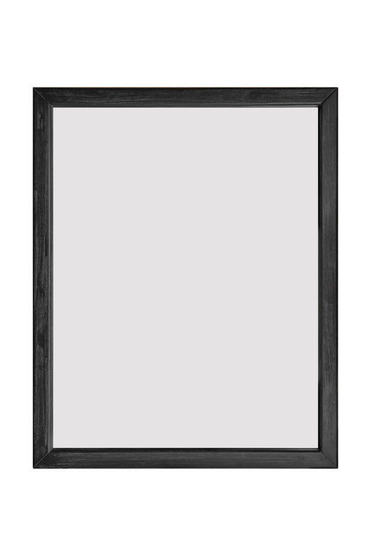 Modrest Fields Modern Black Acacia Mirror - Stylish and Elegant Wall Mirror for Contemporary Interiors