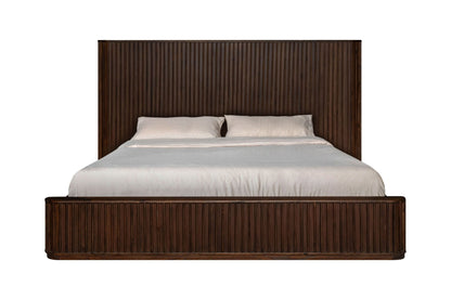 Modrest Fields - Modern Walnut Acacia Bed