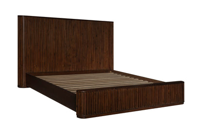 Modrest Fields - Modern Walnut Acacia Bed