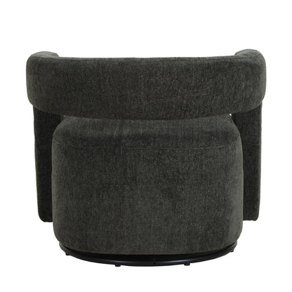 Modrest Ryan Modern Grey Fabric Swivel Accent Chair - Stylish and Comfortable Swivel Chair for Contemporary Spaces