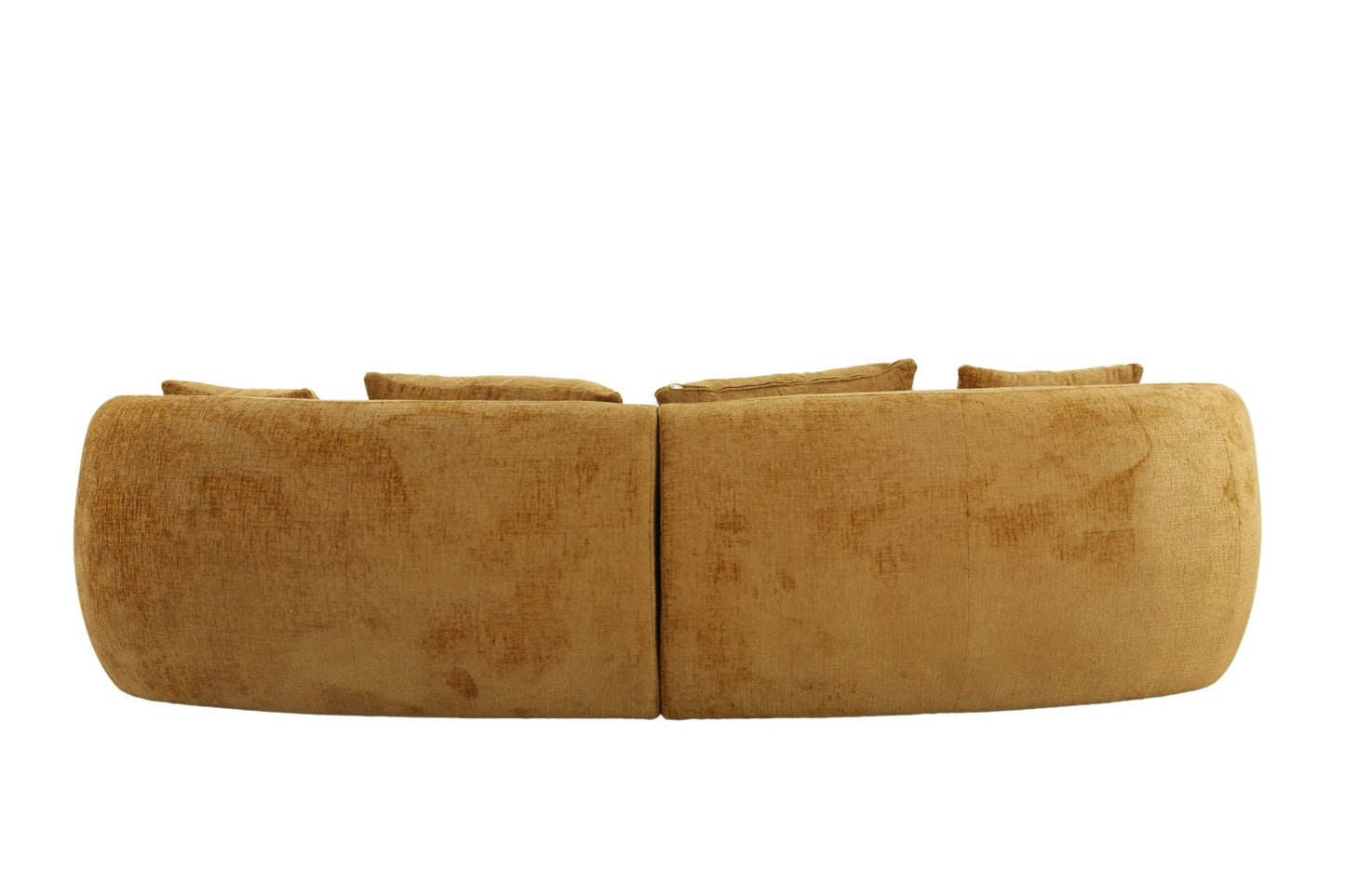 Divani Casa Oakland Modern Mustard Fabric 4-Seat Sofa - Stylish and Comfortable Seating for Your Living Room
