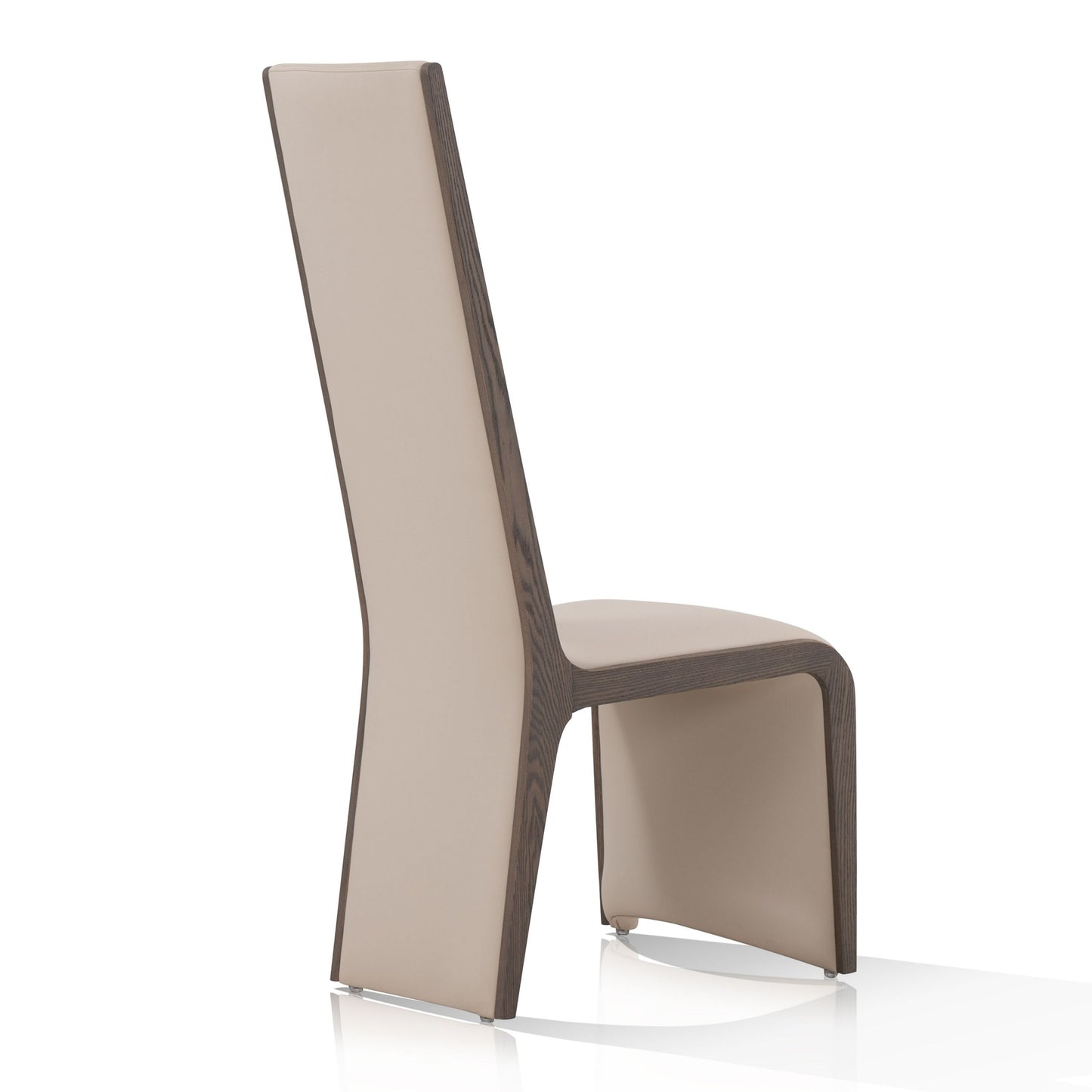 Modrest Pacer Modern Beige Grey Ash Dining Chair (Set of 2) A Sophisticated Blend of Neutral Tones and Contemporary Design for Elegant Dining Spaces