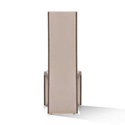 Modrest Pacer Modern Beige Grey Ash Dining Chair (Set of 2) A Sophisticated Blend of Neutral Tones and Contemporary Design for Elegant Dining Spaces