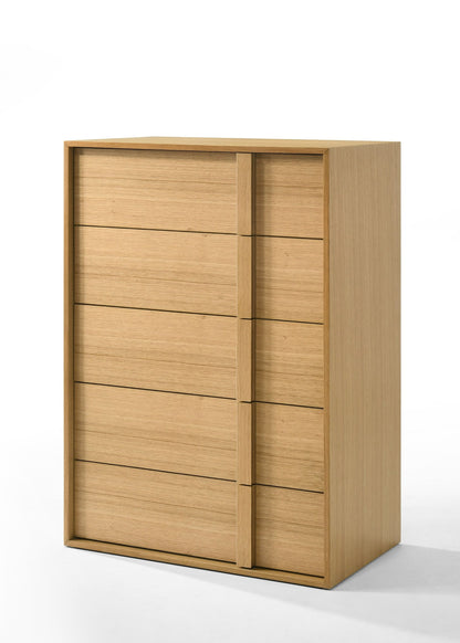 Nova Domus Berlin Modern Natural Oak Chest for Stylish and Practical Bedroom Storage
