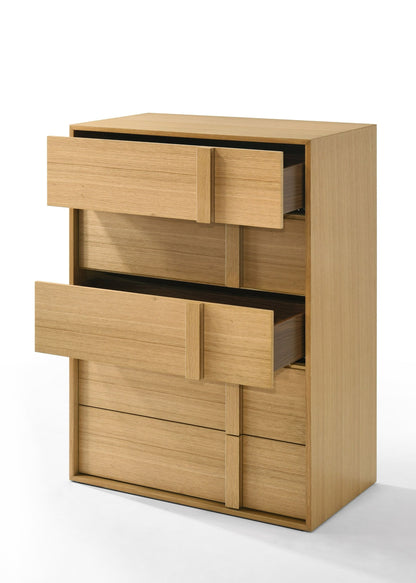 Nova Domus Berlin Modern Natural Oak Chest for Stylish and Practical Bedroom Storage