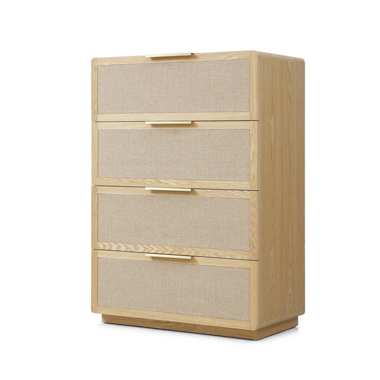Modrest Gavin Modern Natural Ash Rattan Chest Refined Craftsmanship with Natural Elegance for Versatile Storage Solutions