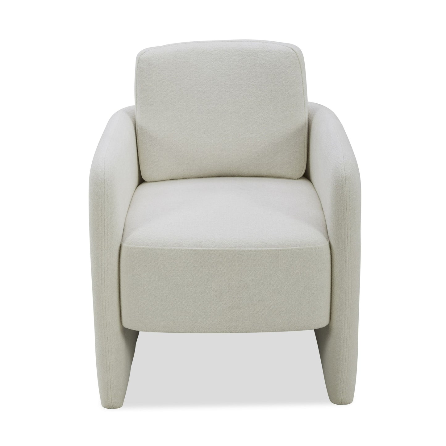 Modrest Hermosa Modern White Fabric Dining Chair A Sublime Balance of Contemporary Design and Plush Comfort for Sophisticated Dining Spaces