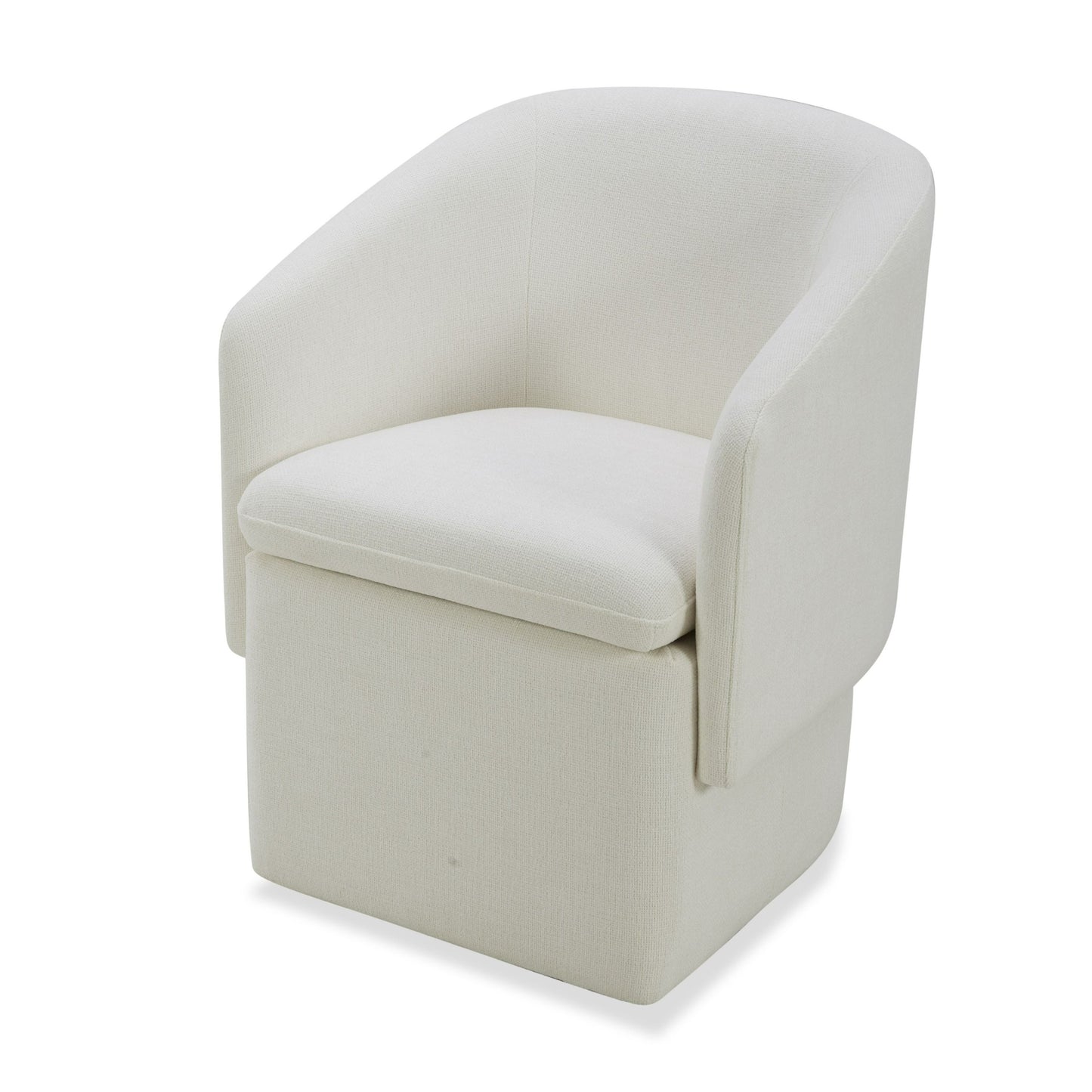 Modrest Tassell Modern Ivory Fabric Dining Chair A Sophisticated Blend of Contemporary Elegance and Luxurious Comfort for Stylish Dining Spaces