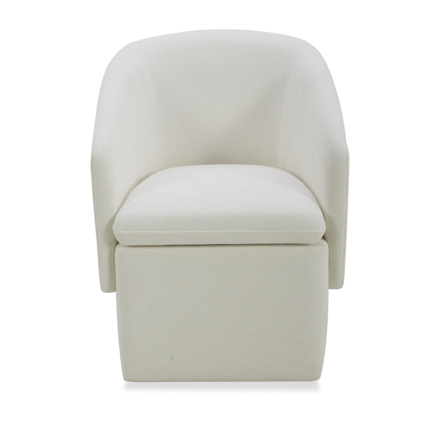 Modrest Tassell Modern Ivory Fabric Dining Chair A Sophisticated Blend of Contemporary Elegance and Luxurious Comfort for Stylish Dining Spaces