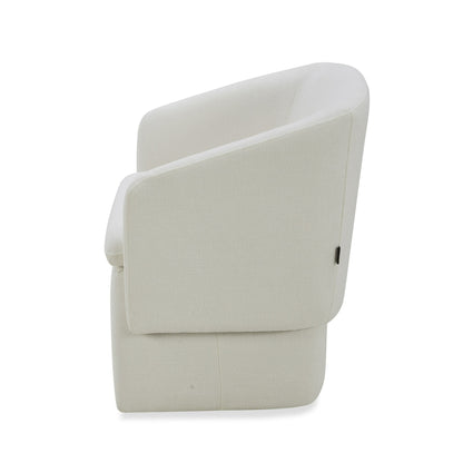Modrest Tassell Modern Ivory Fabric Dining Chair A Sophisticated Blend of Contemporary Elegance and Luxurious Comfort for Stylish Dining Spaces