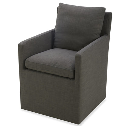 Modrest Newcastle Modern Grey Fabric Dining Chair A Sophisticated Blend of Comfort and Contemporary Design for Elegant Dining Spaces