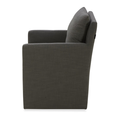 Modrest Newcastle Modern Grey Fabric Dining Chair A Sophisticated Blend of Comfort and Contemporary Design for Elegant Dining Spaces