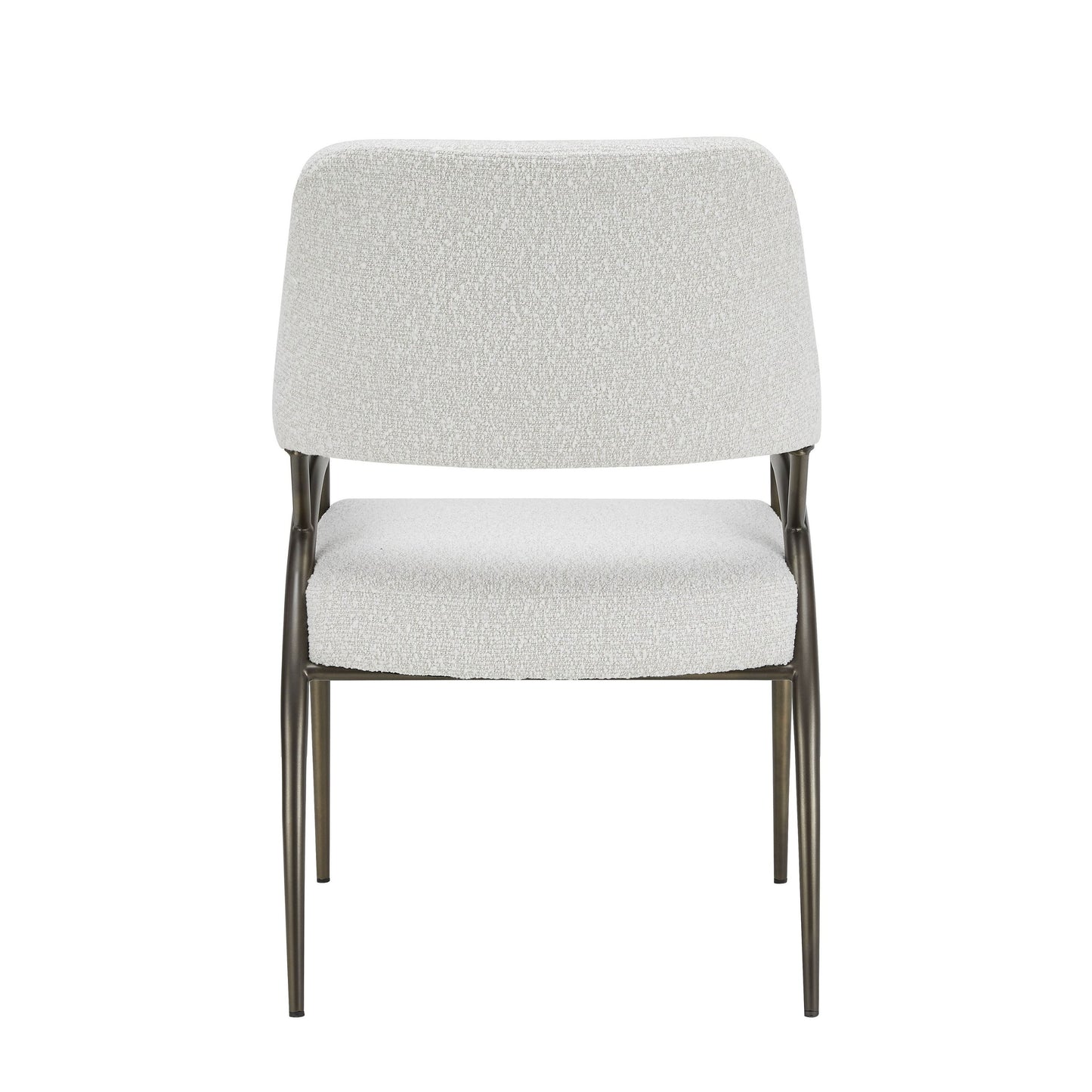 Modrest Betty - Modern Off-White Fabric + Bronze Dining Chair