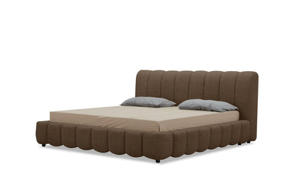 Modrest Harris - Modern Brown Fabric Bed