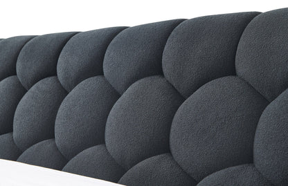 Divani Casa Yolonda - Modern Black Fabric Bed