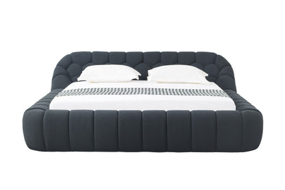 Divani Casa Yolonda - Modern Black Fabric Bed