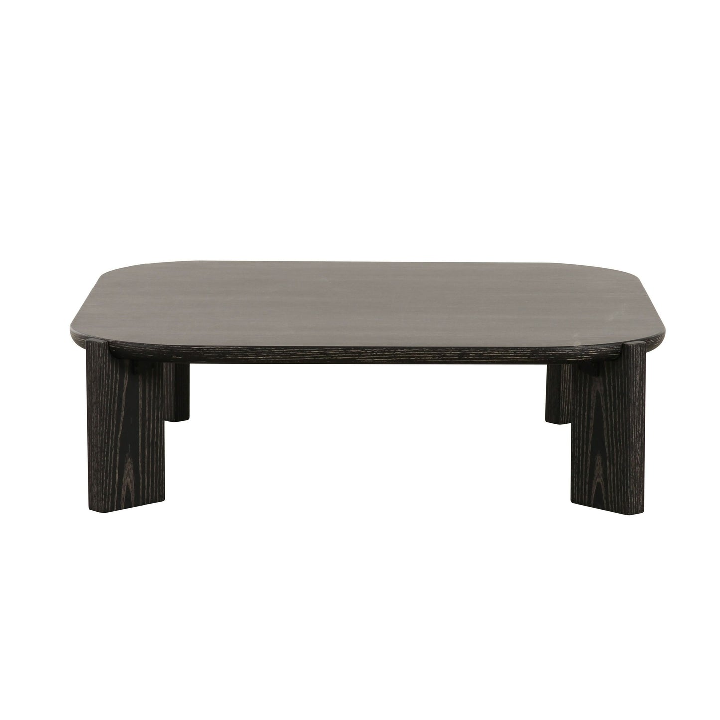 Modrest Noah Modern Dark Brown Square Coffee Table A Chic Fusion of Minimalist Design and Rich Elegance for Sophisticated Living Spaces