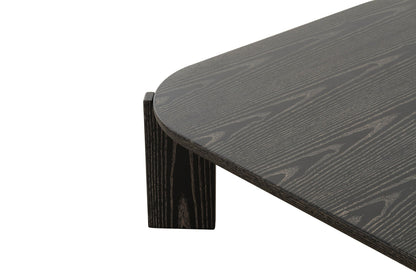 Modrest Noah Modern Dark Brown Square Coffee Table A Chic Fusion of Minimalist Design and Rich Elegance for Sophisticated Living Spaces