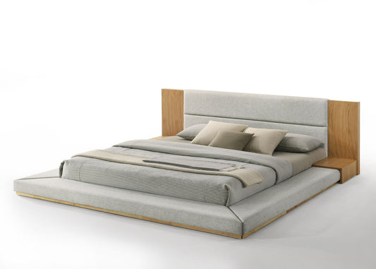Nova Domus Jagger Modern Natural Oak Bed A Timeless Blend of Sleek Design and Natural Elegance for Sophisticated Bedroom Spaces