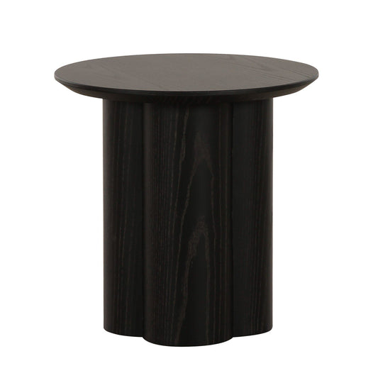 Modrest Dolph Modern Black Ash End Table - Sleek and Contemporary Accent Table for Your Living Space