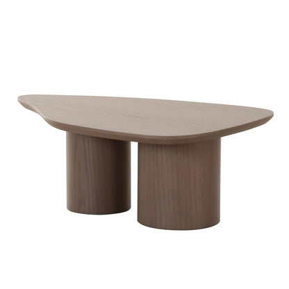 Modrest Connie Modern White Oak Small Coffee Table - Chic and Compact Coffee Table for Modern Living Spaces