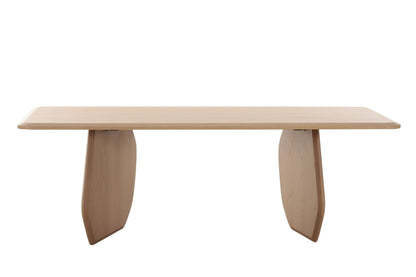 Modrest Prado Modern White Oak Dining Table - Sleek and Elegant Dining Table for Contemporary Homes