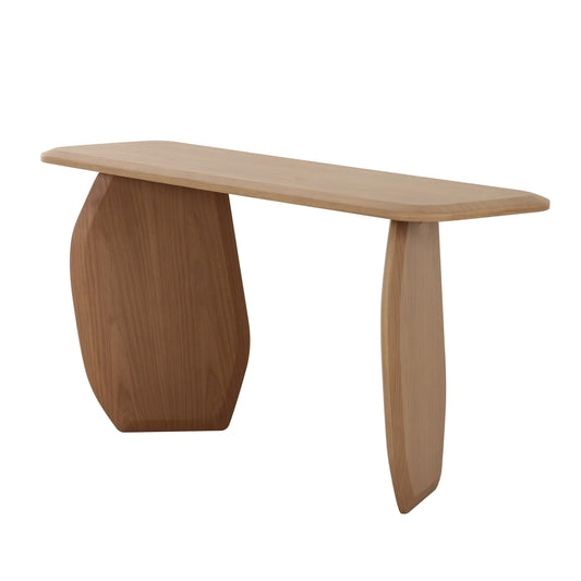 Modrest Prado Modern White Oak Console Table - Elegant and Functional Console Table for Contemporary Interiors