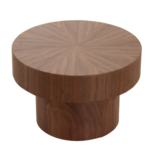 Modrest Larch Modern Walnut End Table - Stylish and Functional Accent Piece for Your Living Room