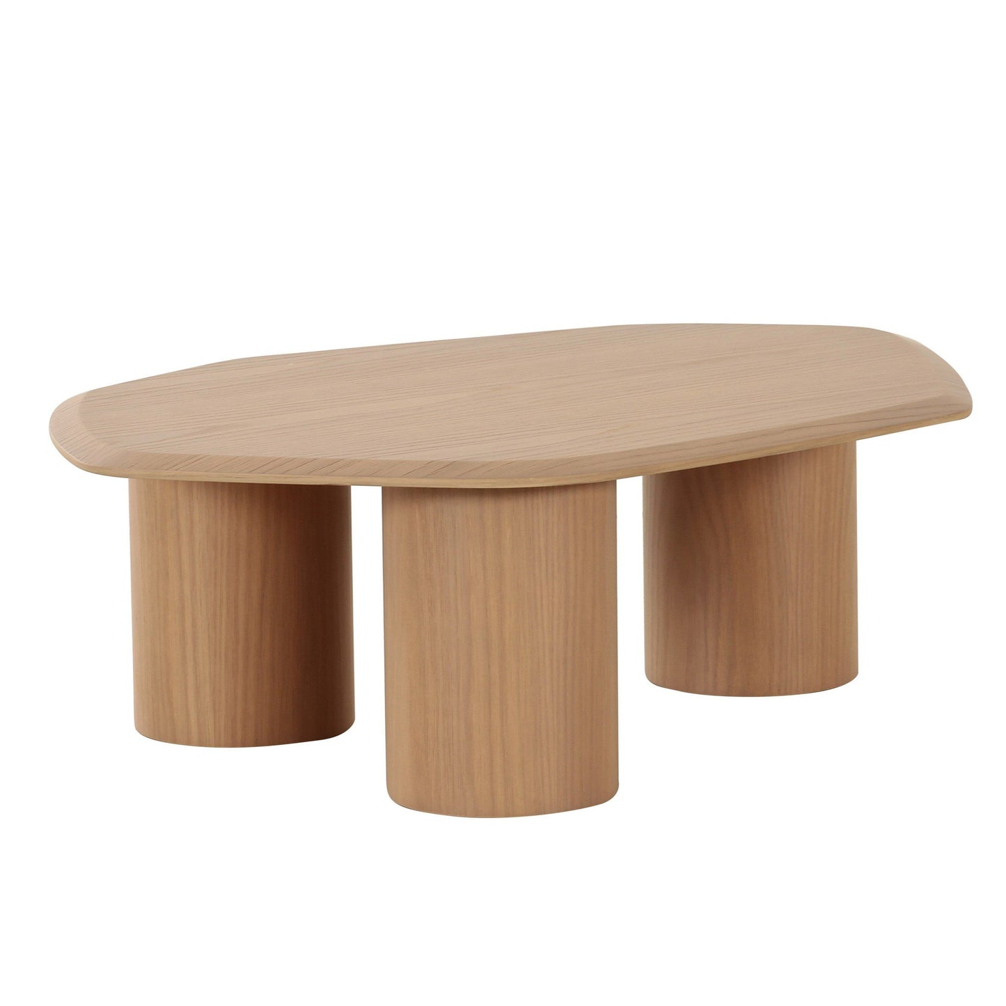 Modrest Seymour Modern White Oak Coffee Table - Elegant and Functional Coffee Table for Contemporary Living Spaces