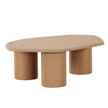 Modrest Seymour Modern White Oak Coffee Table - Elegant and Functional Coffee Table for Contemporary Living Spaces