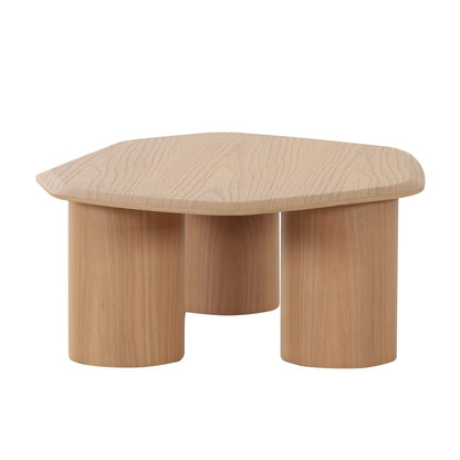 Modrest Seymour Modern White Oak Coffee Table - Elegant and Functional Coffee Table for Contemporary Living Spaces