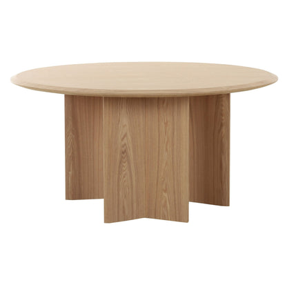 Modrest Masuda Modern Natural Ash Round Dining Table - Elegant and Functional Dining Table for Contemporary Spaces