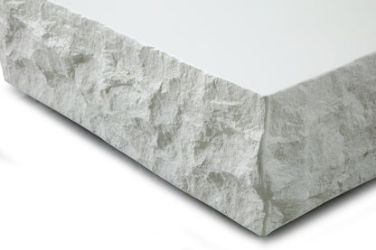 Modrest Quarry Modern Off-White Square Coffee Table A Harmonious Blend of Minimalist Design and Elegant Functionality for Contemporary Living Spaces
