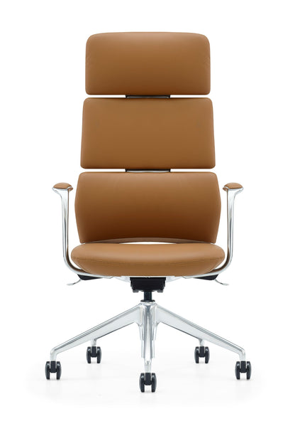 Modrest Clyne - Modern Camel Vegan Leather Executive Office Chair