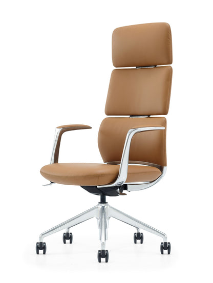 Modrest Clyne - Modern Camel Vegan Leather Executive Office Chair