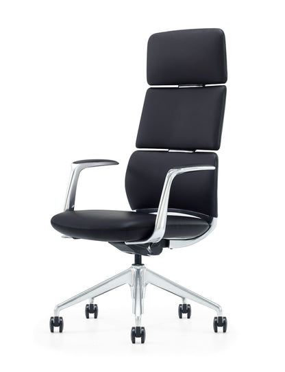 Modrest Clyne - Modern Black Vegan Leather Executive Office Chair