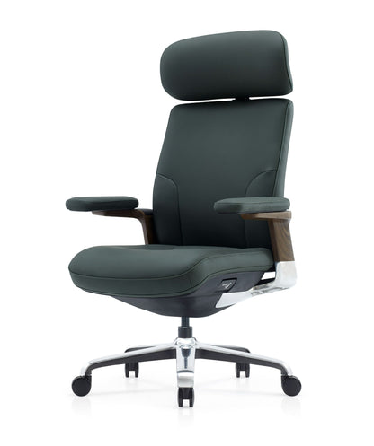 Modrest Johnson - Modern Green Leather Executive Office Chair