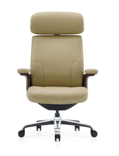 Modrest Johnson - Modern Beige Leather Executive Office Chair