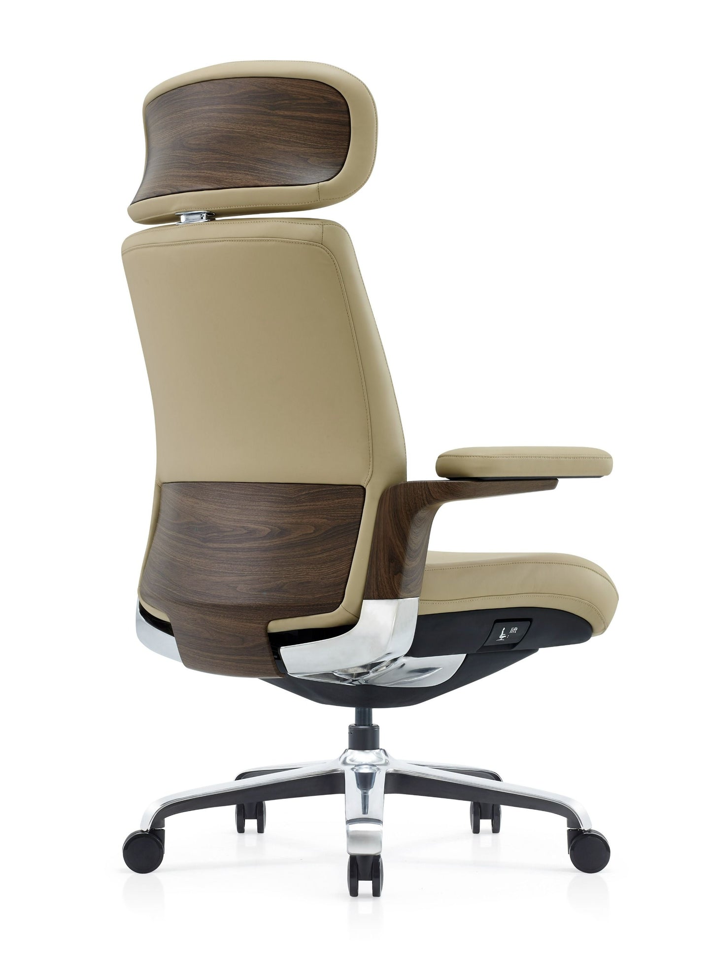 Modrest Johnson - Modern Beige Leather Executive Office Chair