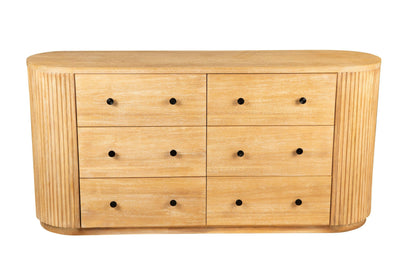 Modrest Jacobson Modern Dresser – Natural Acacia Wood