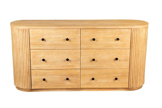 Modrest Jacobson Modern Dresser – Natural Acacia Wood