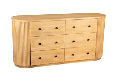 Modrest Jacobson Modern Dresser – Natural Acacia Wood