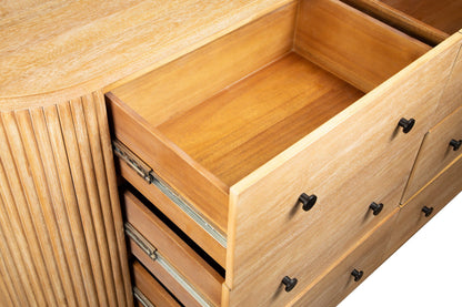 Modrest Jacobson Modern Dresser – Natural Acacia Wood