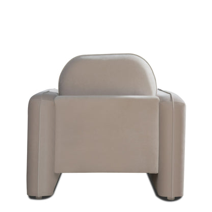Divani Casa Gaston Modern Taupe Velvet Sofa Set - Luxurious and Stylish Living Room Furniture