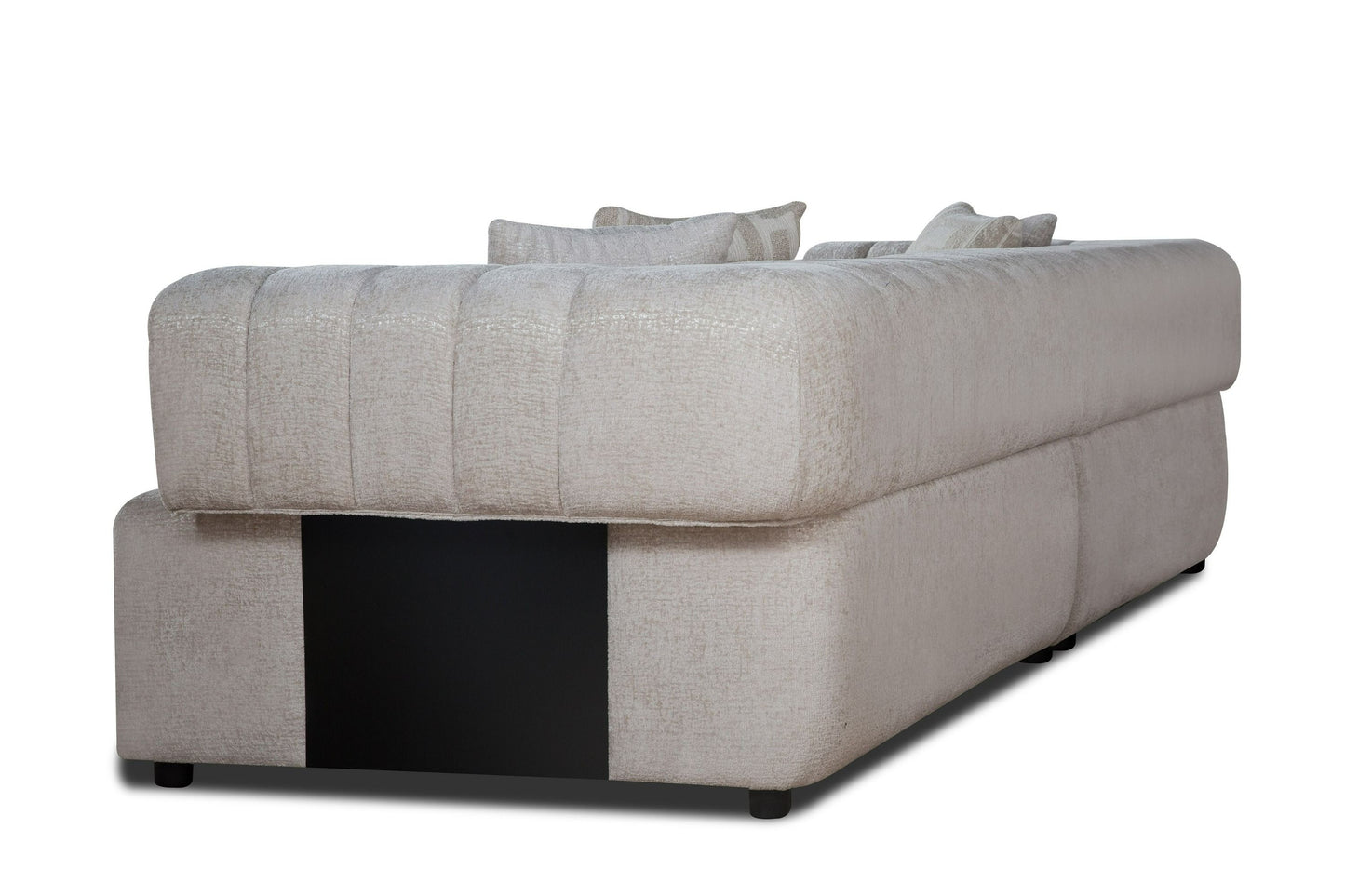 Divani Casa Moreno - Modern Beige Fabric 4-Seater Sofa - Spacious and Stylish Seating for Contemporary Living Rooms