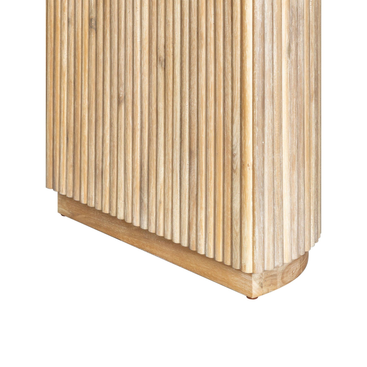 Modrest Jacobson Modern Large Oval Dining Table – Natural Acacia Wood