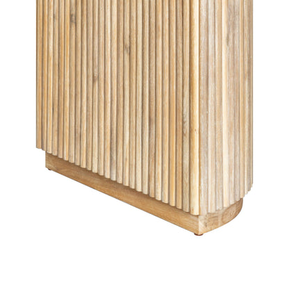 Modrest Jacobson Modern Large Oval Dining Table – Natural Acacia Wood