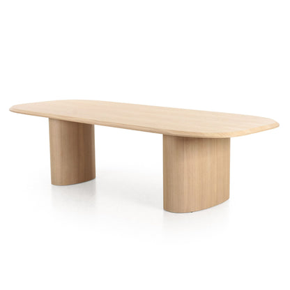 Modrest Summit 118" Dining Table – Sleek Modern Design with Natural Ash Finish