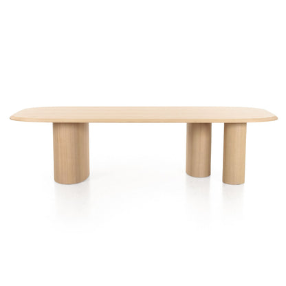Modrest Summit 118" Dining Table – Sleek Modern Design with Natural Ash Finish