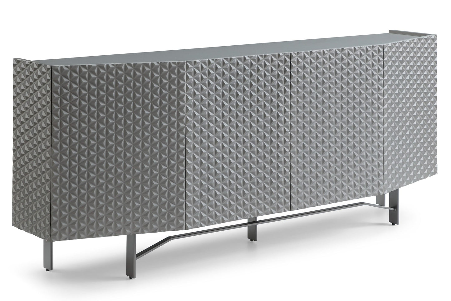 Lamod Raphael Modern Silver Buffet – Sleek Contemporary Sideboard Cabinet